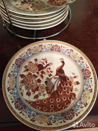 Чайный сервиз с павлинами