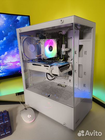 Игровой PC:Intel i7+ RX580 32(RAM) 512(SSD) White