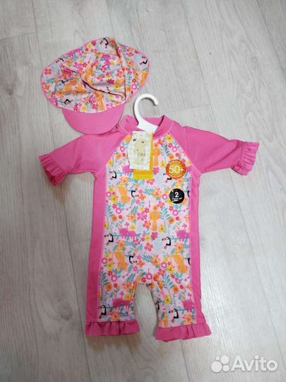 Новый купальник с уф защитой+ кепка