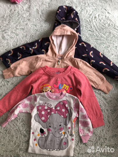 3 Пакета вещей на девочку Zara 74 80 86