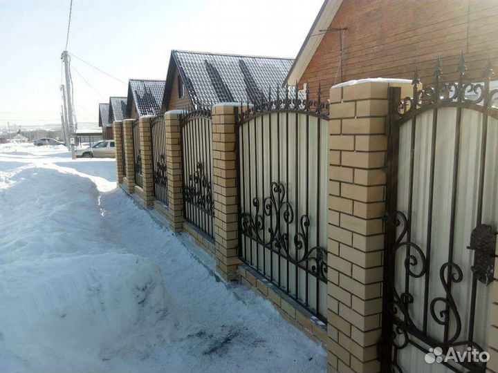Забор кованый
