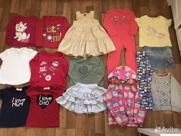 Нарядные вещи пакетом на девочку 92-98