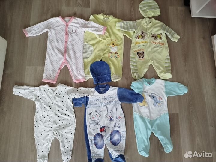 Одежда для девочки пакетом от 0 до 6 мес