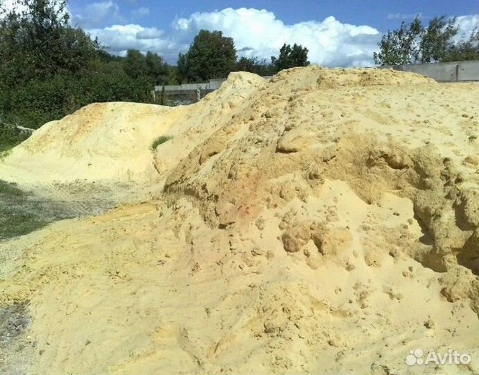 Песок мытый, песок природный, отсев от 20м3