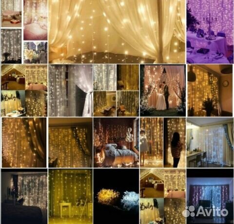 Гирлянда штора