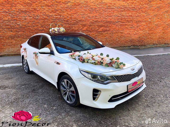 Свадебные украшения на авто № 155