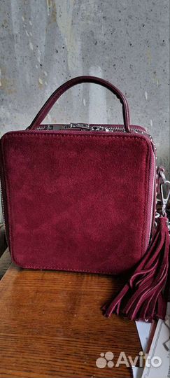Сумка женская натуральная кожа и замша