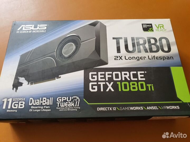 Видеокарта Asus gtx 1080 ti 11 gb