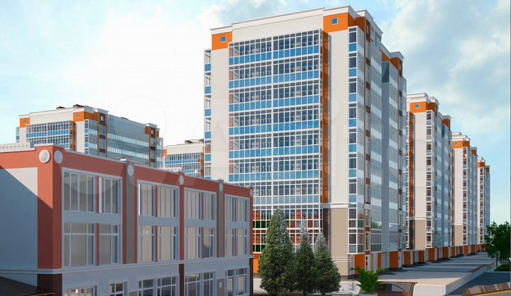 2-к. квартира, 61,4 м², 3/10 эт.