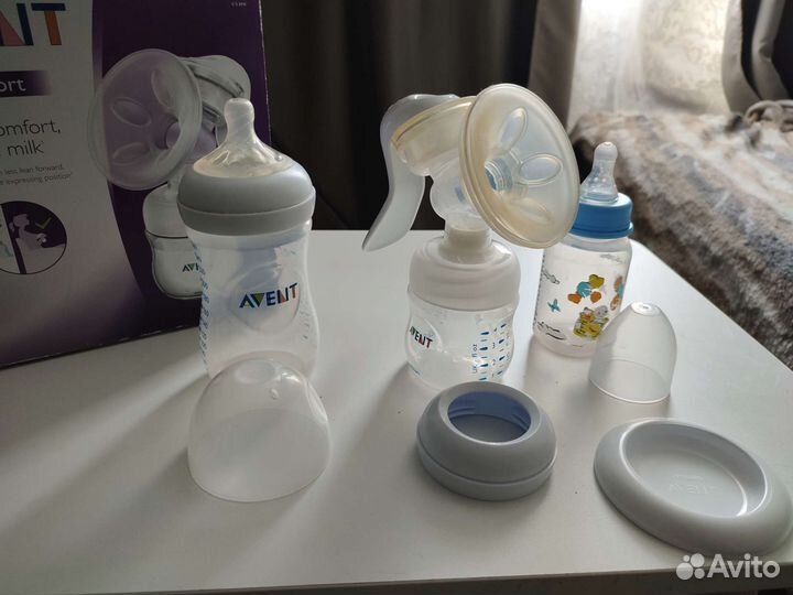 Молокоотсос ручной+бутылочка