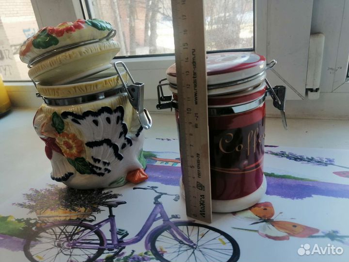 Баночки для кофе/чая с замком