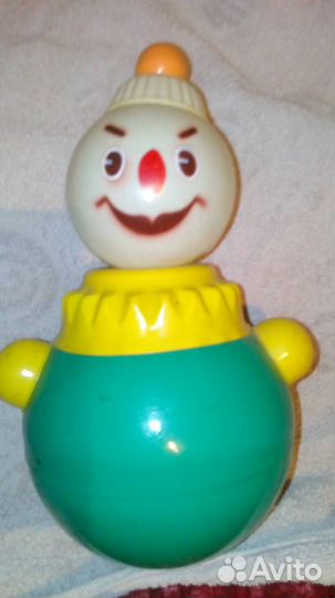 Клоун неваляшка СССР новый с этикеткой