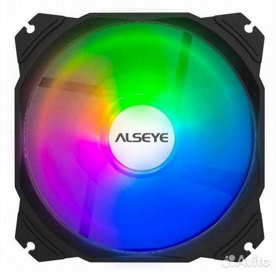 Вентилятор для корпуса alseye Black M120-PB RGB