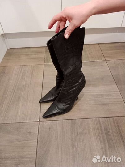 Сапоги женские нат кожа 36