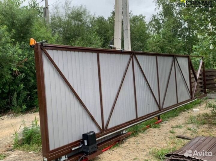 Откатные ворота под ключ