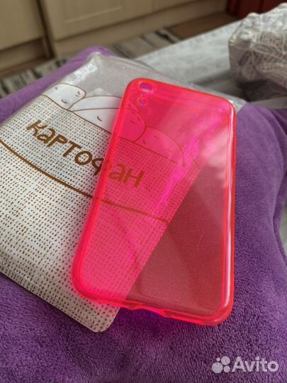 Чехол на iPhone xr неоновый фуксия