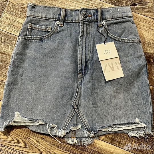 Джинсовая юбка zara
