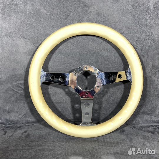 Спортивный руль, дерево, Япония белый