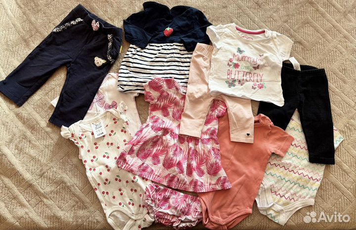 Вещи из Германии пакетом на девочку 68