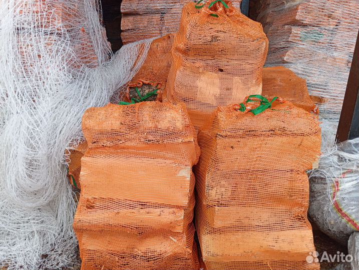 Дрова береза в сетках