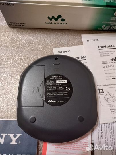 Cd плеер sony walkman D-E341