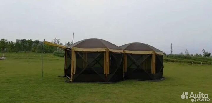 Тент шатер для дачи с двумя входами 2905-TD