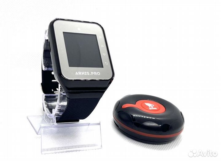 Кнопка вызова официанта персонала Классик и часы