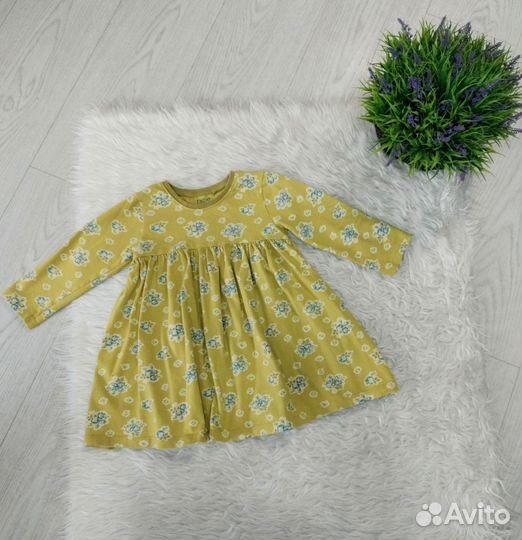 Фирменные платья с рукавом 92-98 см девочки