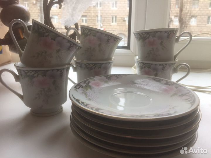 Нежные Чашки с блюдцами