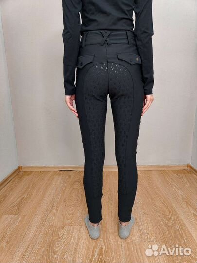 Бриджы для конного спорта с силиконовой леей