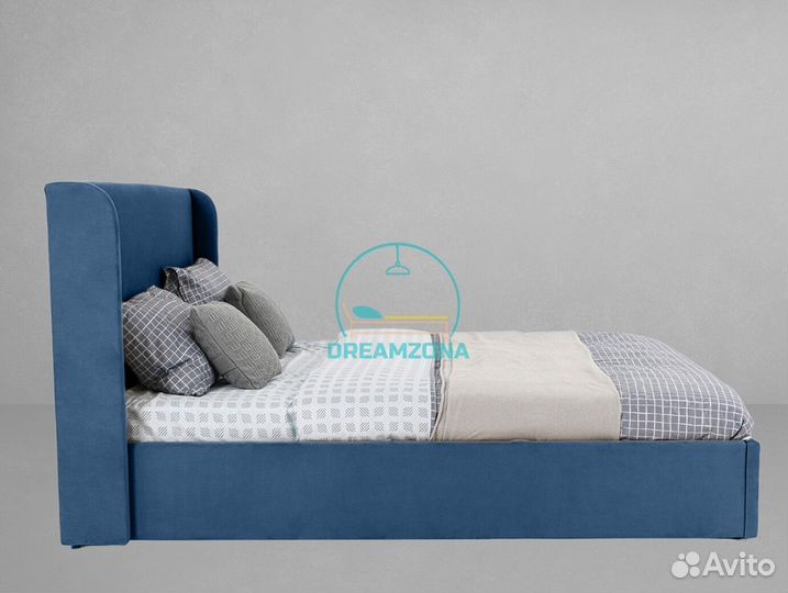 Кровать Нэнси с мягким изголовьем под заказ