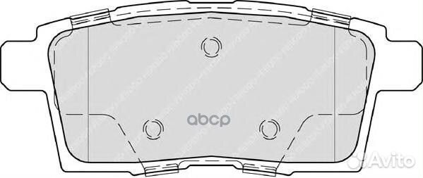 Колодки тормозные зад mazda CX7/9 06-13 MPV 06