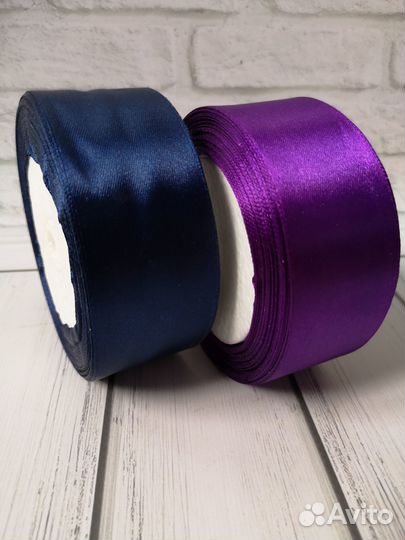 Ленты атласные для рукоделия 2 штуки