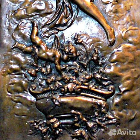 Панно.19 век.медная картина.3 D барельеф.Франция