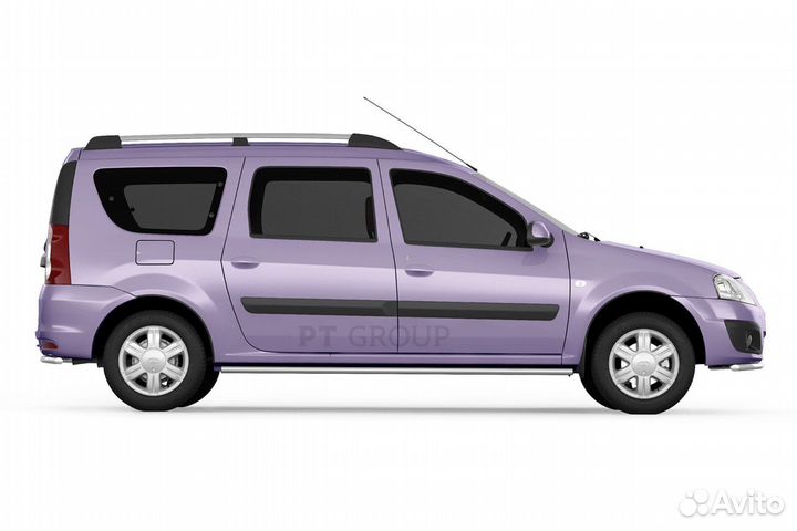 Усиленные рейлинги Лада Ларгус черные (01300703)