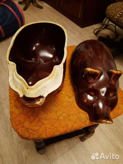 Горшок для запекания большой. Коньячный набор.ссср