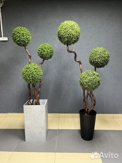 Искусственное декоративное дерево самшит