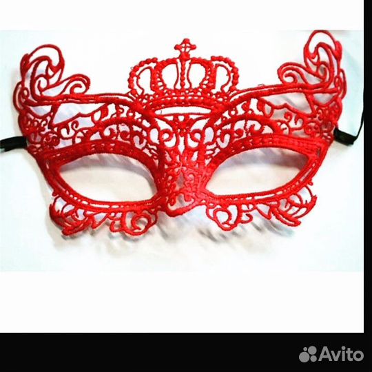 Маска кружевная красная и розовая маски кружево