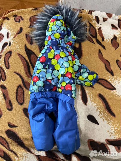 Зимний комбинезон утеплёный с капюшоном для собаки