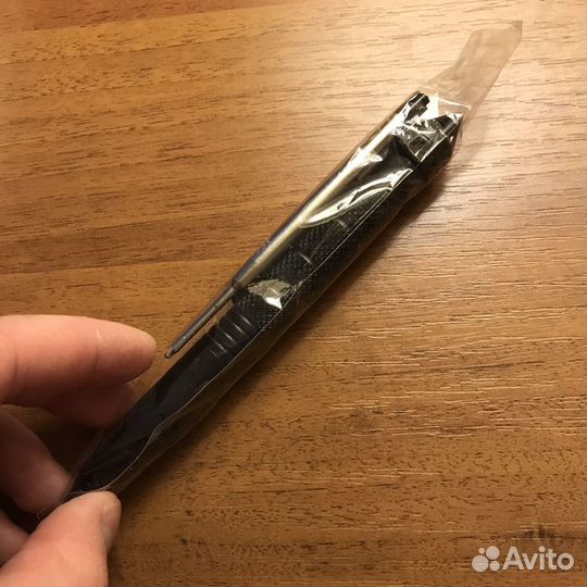 Тактическая ручка стеклобой +2 стержня, метал