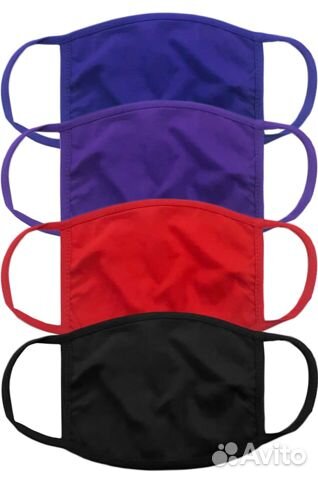 Маски многоразовые. Комплект 4 шт