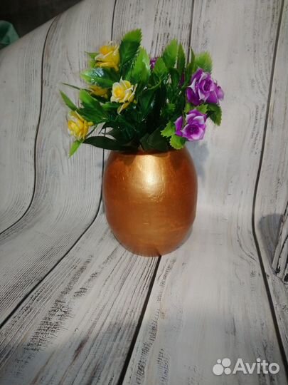 Кашпо ваза горшок гипс decor