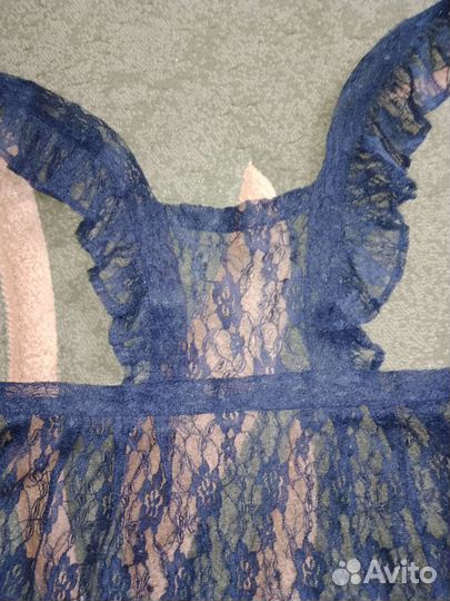 Школьный фартук синий 140