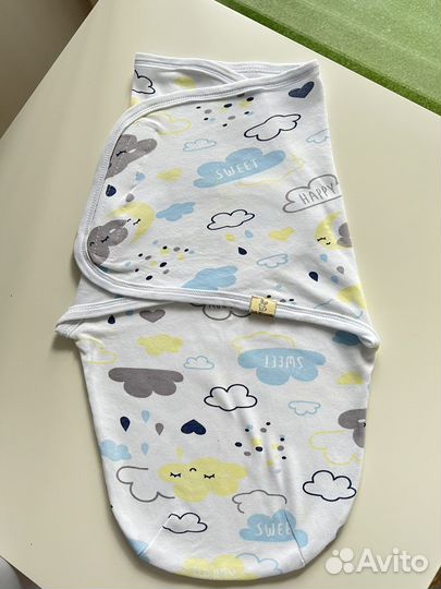 Пеленка кокон на липучках Заяц меховой