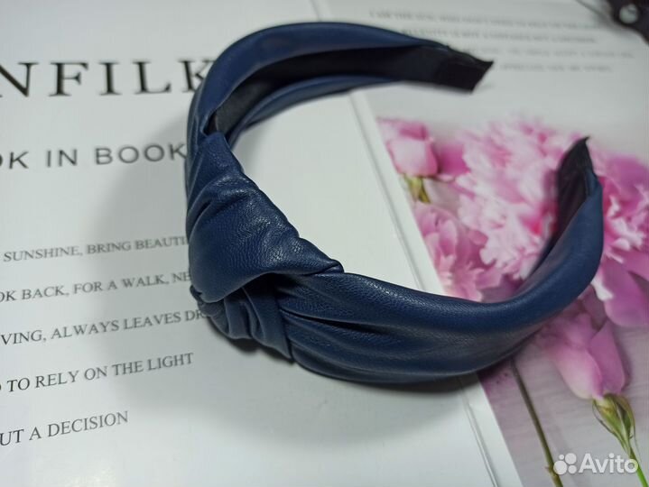 Ободок для волос эко кожа