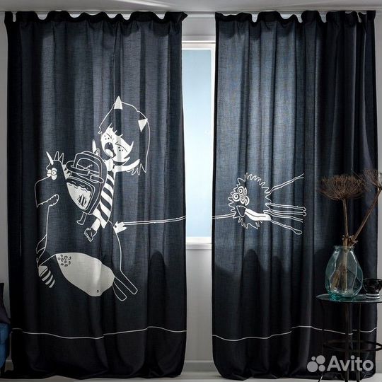 Шторы комплект 2шт блэкаут