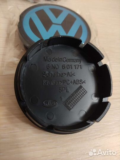 Центральные колпачки для дисков VW