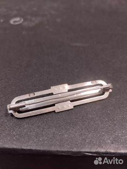 Винтажная брошь серебро