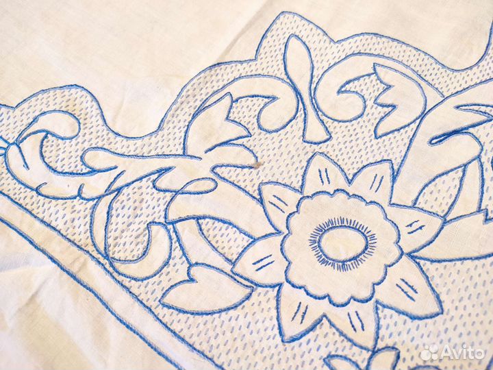 Скатерть винтаж ручная вышивка