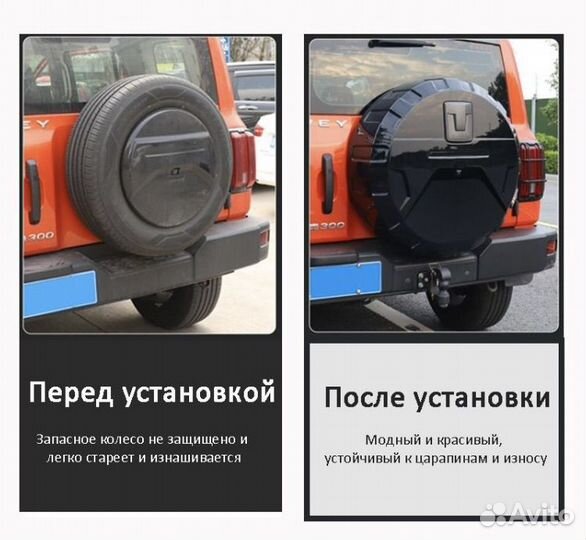 Чехол, кожух на запасное колесо Tank